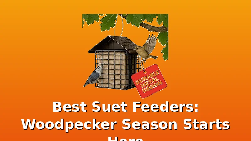 Best Suet Feeders: Woodpecker Season Starts Here - FeederFen review with measurements and honest opinion