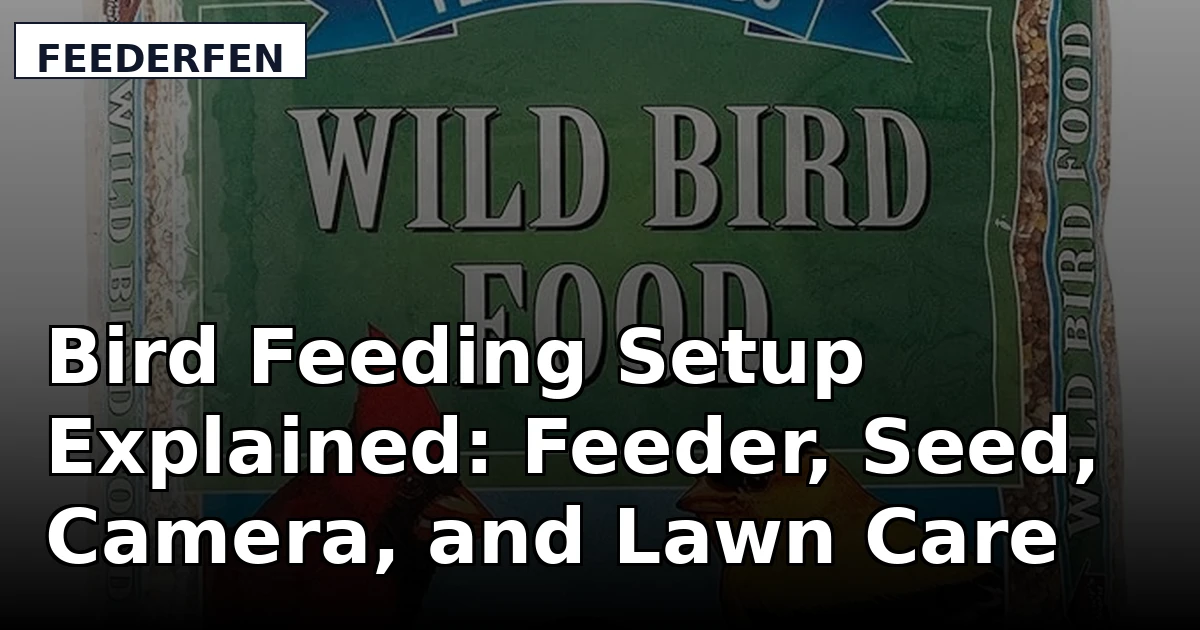 Bird Feeding Setup Explained: Feeder, Seed, Camera, and Lawn Care