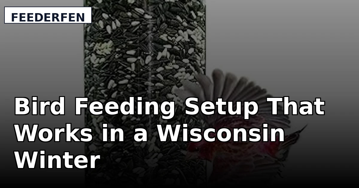 Bird Feeding Setup That Works in a Wisconsin Winter
