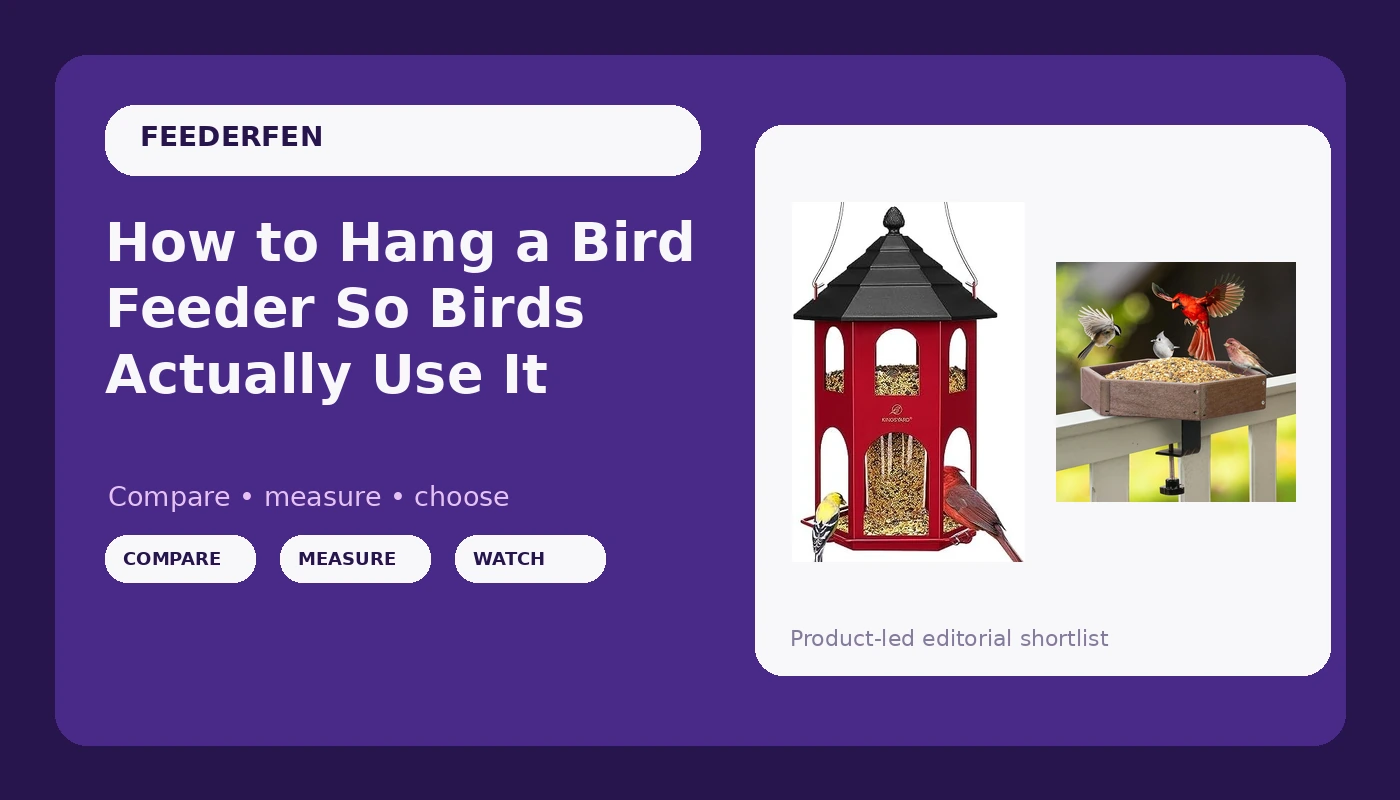 How to Hang a Bird Feeder So Birds Actually Use It