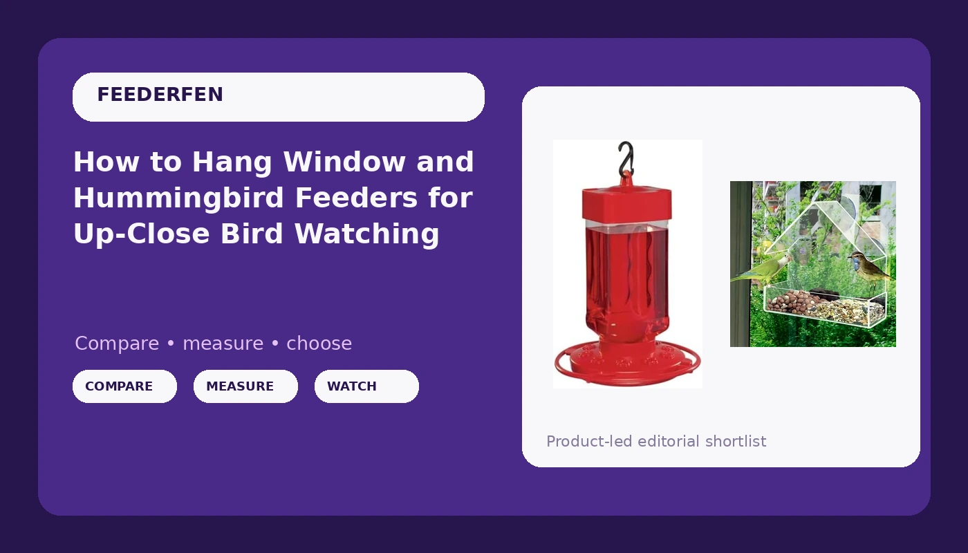 How to Hang Window and Hummingbird Feeders for Up-Close Bird Watching