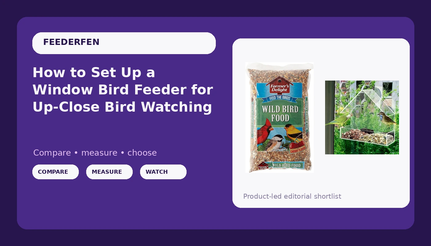 How to Set Up a Window Bird Feeder for Up-Close Bird Watching