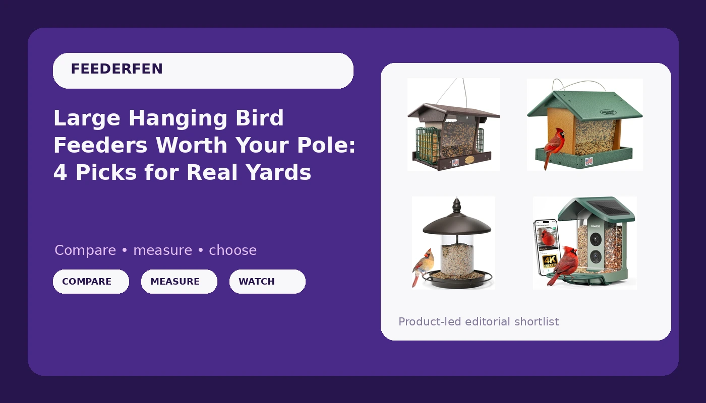 Large Hanging Bird Feeders Worth Your Pole: 4 Picks for Real Yards
