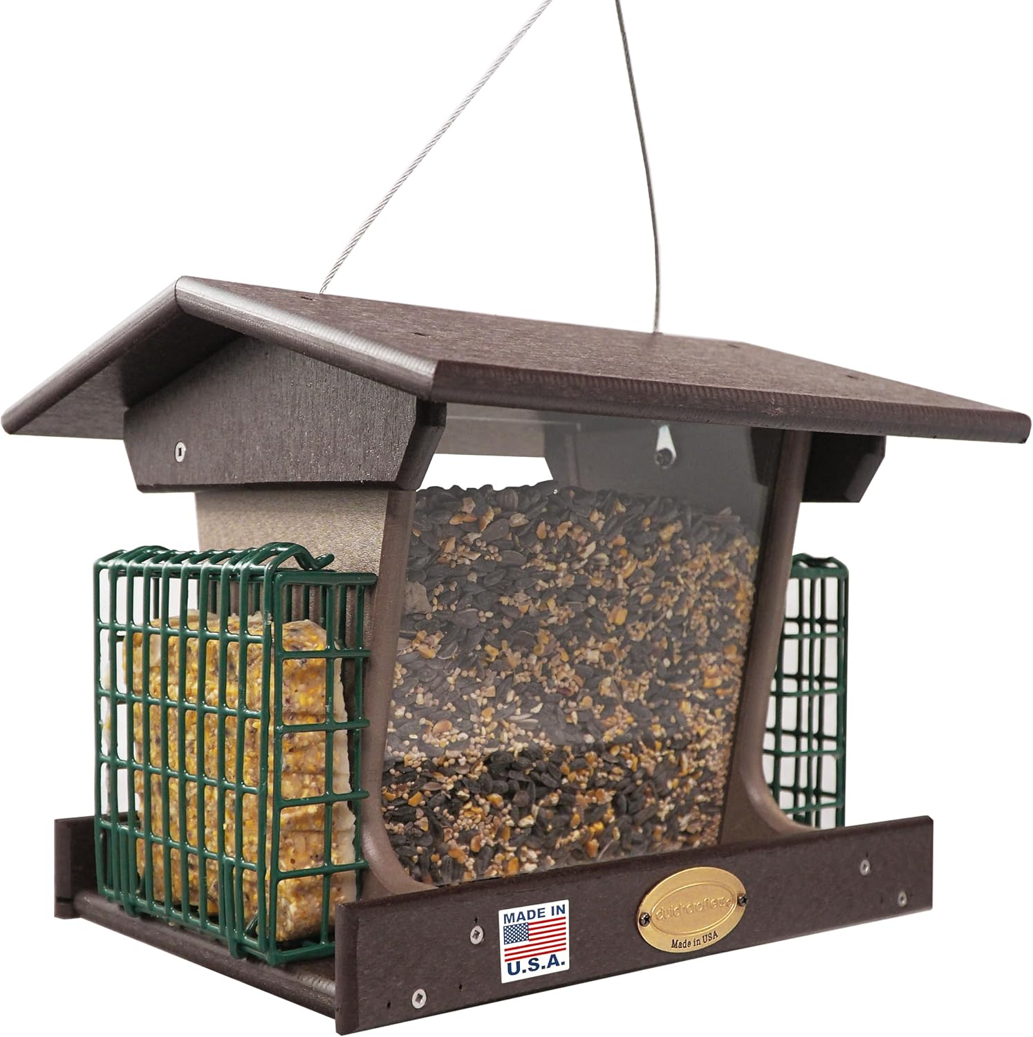 DutchCrafters Poly Hopper with Suet (B0DHW2FGJJ)