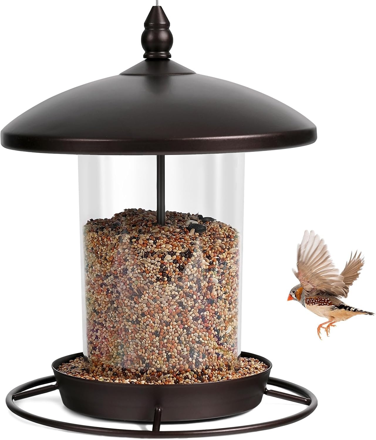 Youvip Metal Roof Bird Feeder