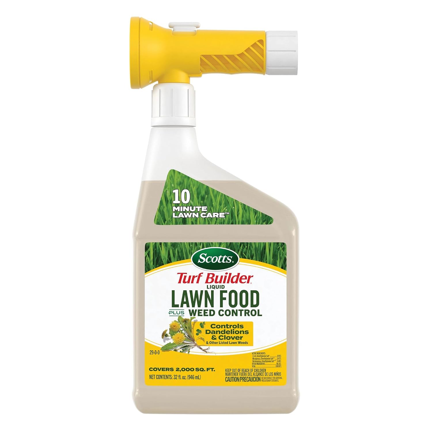 Scotts Turf Builder Liquid Lawn Food Plus Weed Control, 32 fl. oz.