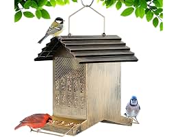Large Metal Bird Feeder House (B0GS8WQSJQ)