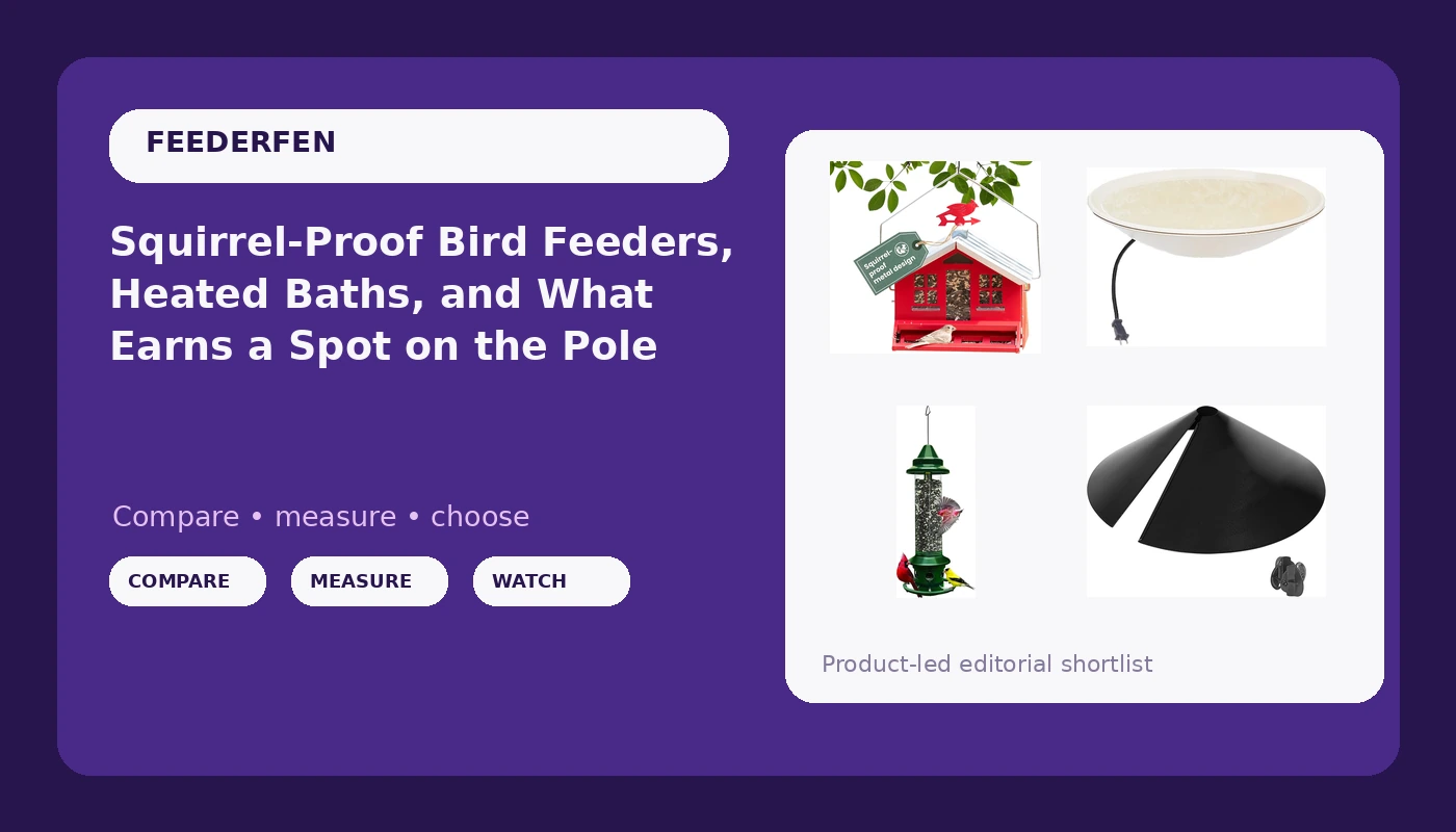 Squirrel-Proof Bird Feeders, Heated Baths, and What Earns a Spot on the Pole